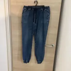 メンズデニムパンツ ジョガーパンツ　Lサイズ
