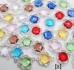 【8】ガラスコネクター 15.5mm×12mm×3mm 6個 350円