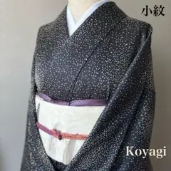 あられ柄♪ 正絹　小紋