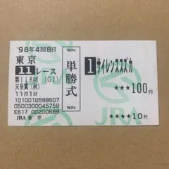 サイレンススズカ　日本ダービー　現地馬券　＋まとめ売り情報 2025年最新】サイレンススズカ 馬券の人気アイテム - メルカリ