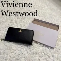 ✨極美品✨ ヴィヴィアンウエストウッド ラウンドファスナー レザー ゴールドロゴ