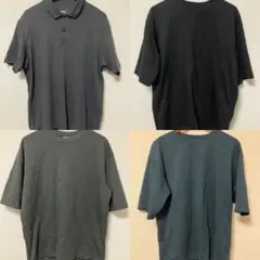 ユニクロ エアリズムコットンオーバーサイズTシャツ ポロシャツ 4枚セット