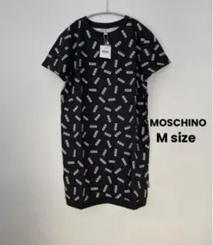 【新品】MOSCHINO モスキーノ ロゴ 半袖 スウェットワンピース
