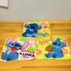 ディズニー　スティッチ ミニタオル 3枚セット　20×20