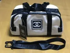 CHANEL ノベルティ ミニボストンバック ショルダー付き 白 ホワイト 新品