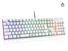 e元素メカニカル式ゲーミングキーボード 赤軸・青軸を採用 フルサイズ109キー