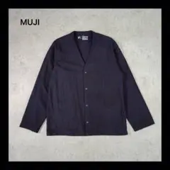 【新品】無印良品 MUJI コットン Vネックカーディガン Mサイズ