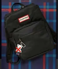 美品Familiar HUNTER リュック ファミちゃんキーホルダー付き HUNTER×familiar 初のコラボレーション！親子で使えるレイン