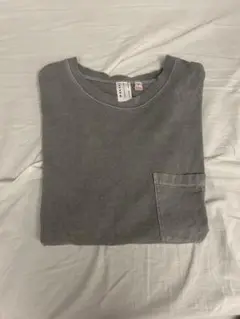 makers グレー クルーネック Tシャツ ポケット付き