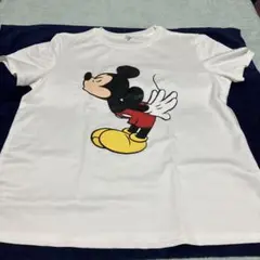 Disney・ミッキーマウスTシャツ白女性Lサイズ