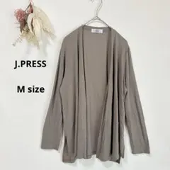 ジェイプレス　J.PRESS ラップカーディガン　薄手　長袖　M オンワード樫山