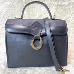 【極美品】 クリスチャンディオール ハンドバッグ トロッター 黒 2way