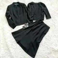 美品✨️スーツ ブラックフォーマル 冠婚葬祭 黒 3点セット