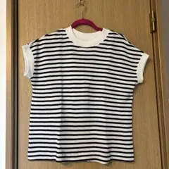 ストライプ 半袖Tシャツ 白黒❤️タイムセール