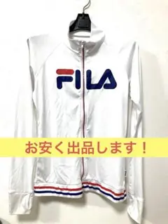 FILA フルジップ ラッシュガード ホワイト　白　サイズM フィラ