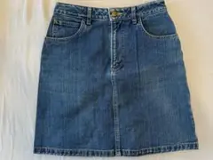 【最終値下げ】【Lee】デニムミニスカート ストレッチ ポケット ブルー系 XS