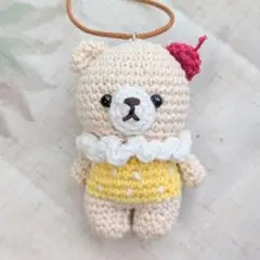 ★あみぐるみ★　レモンクリームソーダくまちゃん
