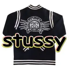 STUSSY ワッペン スタジャン ステューシー ジャケット ポップロゴ
