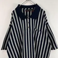 90s saddlebred ストライプ ポロシャツ