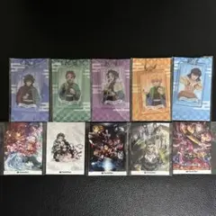 鬼滅の刃 ファミマコラボ アクリルキーホルダー5種 シール5種コンプリートセット