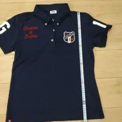 FILA 刺繍入りネイビーシャツ　ＬＬ　未使用