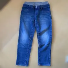 ikka デニムブルー ストレートパンツ