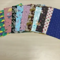 ★A38★カットクロス/プリント生地/国産/25cm×25cm/10点