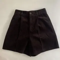 GU ダークブラウン コーデュロイ ショートパンツ M
