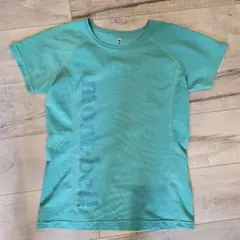 mont-bell モンベル ターコイズ 半袖Tシャツ M