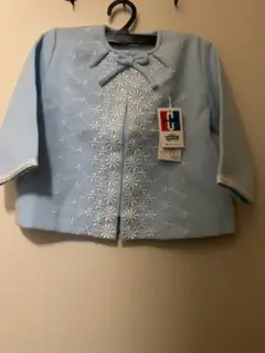 値下げ！可愛い刺繍のカーディガン？　未使用品　12ヶ月用