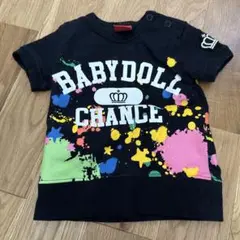 BABYDOLL カラフルスプラッシュTシャツ 60