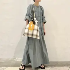 BEAUTYu0026YOUTH シャーリング マキシワンピース LIME Sサイズ