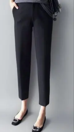 テーパードパンツ ブラック M - 2XL