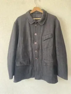 フレンチヴィンテージ　ウール　ファーマーズ　ジャケット DEADSTOCK】40-50s 