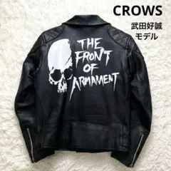 70◇CROWS×WORST ダブルレザーライダースジャケット TS0130-3 CROWS×WORST クローズ×ワースト レザー ライダース ジャケット