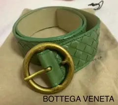 BOTTEGA VENETA ボッテガヴェネタ モスグリーン レザーベルト