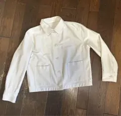 ユニクロ　ジャケット　白ジャケット　アウター