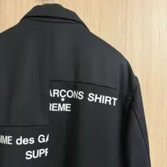 ＜希少＞コムデギャルソンシャツ×シュプリーム17SSフィッシュテールコート 希少＞コムデギャルソンシャツ×シュプリーム17SSフィッシュ