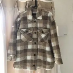 チェックボアジャケット