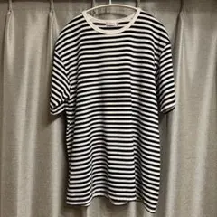 nanamica 白ネイビーストライプ Tシャツ Lサイズ