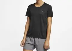 新品　Nike Dri-FIT 半袖　Tシャツ　ナイキ　ブラック　レディース　L