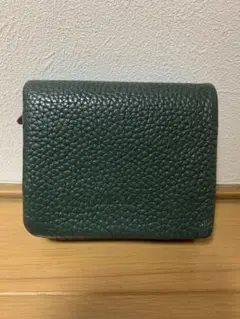 【美品】BARCOS(バルコス)　グリーン　三つ折り財布