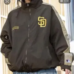 MLBメジャーリーグ オーバーサイズ スタンドネッ ナイロントラックブルゾン