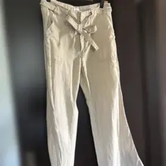 GAPベージュワイドパンツ