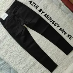 新品 AZUL BY MOUSSY size XS スキニーデニム ブラック