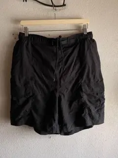 90s グッドレギュラー　ブラック　ショートパンツ　黒　ショーツ　ナイロン　古着