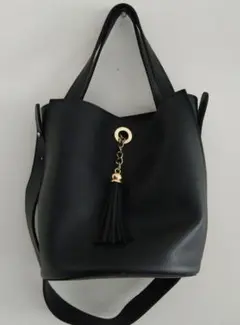 【美品】2wayショルダーバック/タッセル付