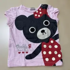 ミキハウス　ダブルビー　半袖Tシャツ　80 ピンク　女の子