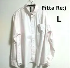 ♥美品♥Pitta Re:) メンズ ドット柄 や長袖ボタンダウンシャツ L