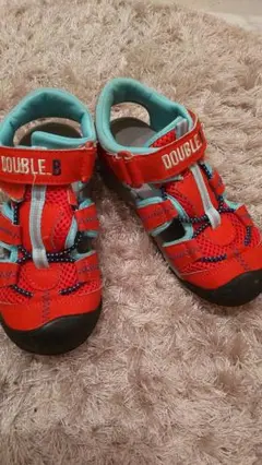 ミキハウス ダブルビー DOUBLE B サンダル 赤 19.0cm　19cm